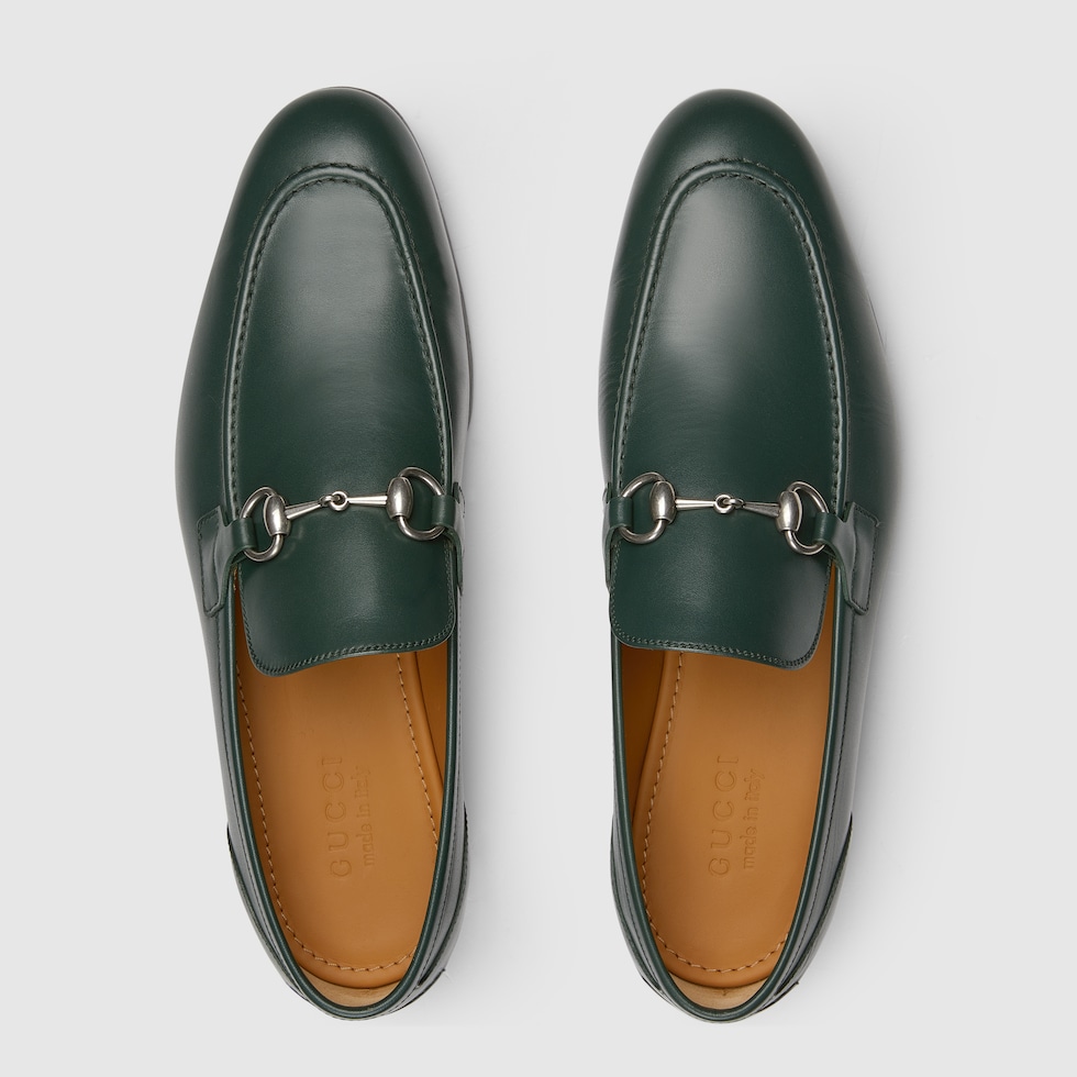 GUCCI グッチ　ヨルダーン　シルバーホースビット　35 グリーン　ローファー GUCCI グッチ ヨルダーン シルバーホースビット 35 グリーン