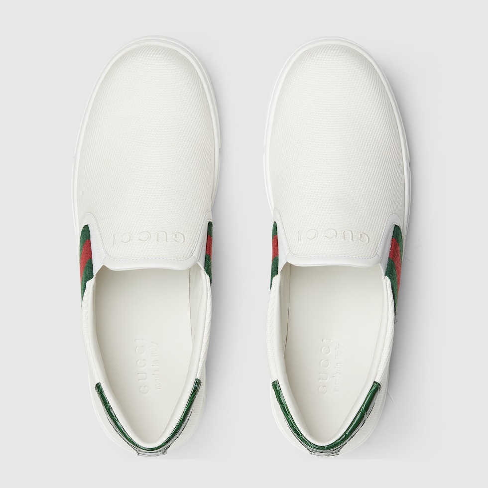 GUCCI ホワイト38.5 GUCCI ホワイト38.5 Gucci White GG Embossed Trainers 38.5