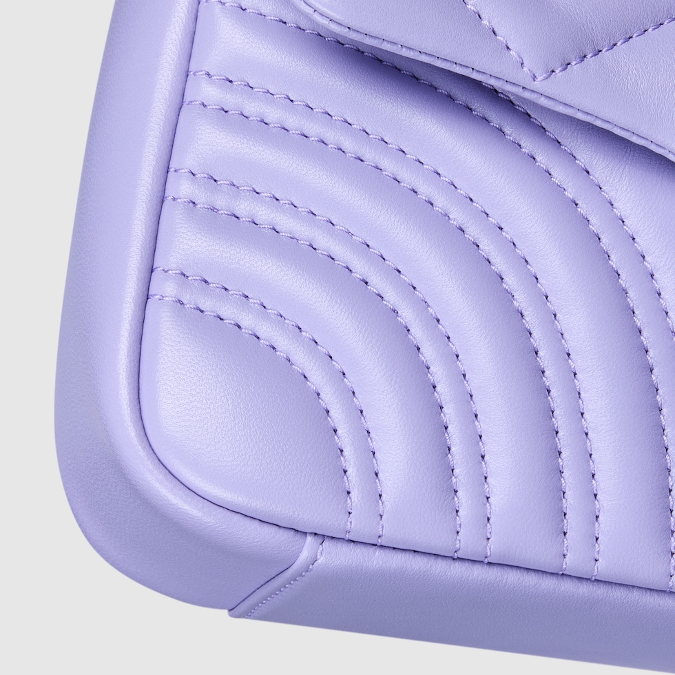 GG Marmont small shoulder bag in lilac leather | GUCCI® US GG Marmont small shoulder bag in lilac leather | GUCCI® US