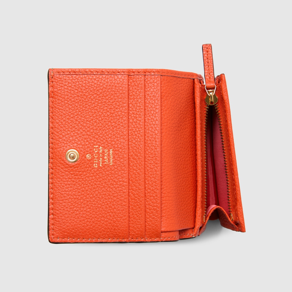 Gucci オレンジ GGパターン 長財布 GUCCI オレンジレザー GGパターン 長財布 - メルカリ
