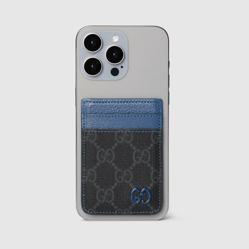 【GUCCI】グッチ スマートフォン用マグネットカードケース スマートフォン用 マグネットカードケース ベージュ＆ダーク