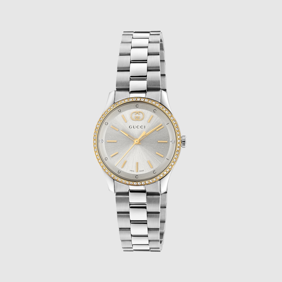 G-Timeless watch, 29mm in steel | GUCCI® CA