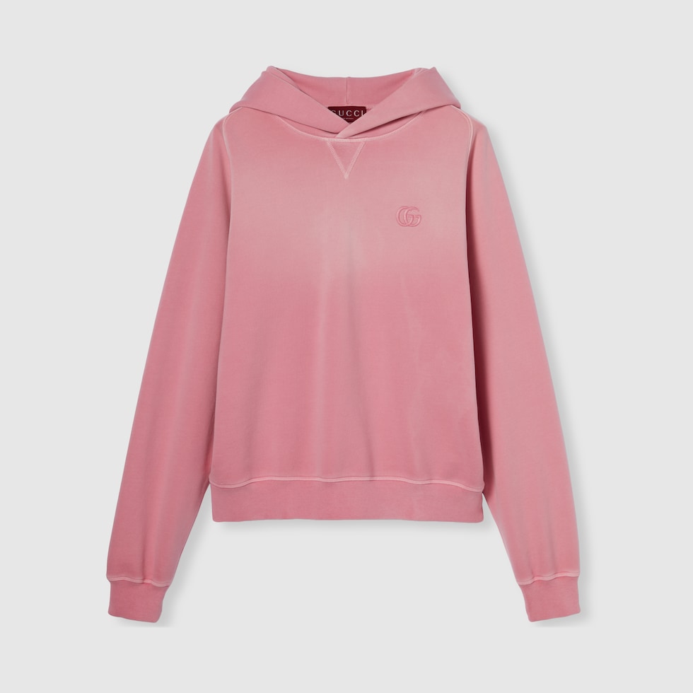 パーカー・フーディ Cotton sweatshirt with gucci embroidery on the front 788771_XJG4A_1000_001_100_0000