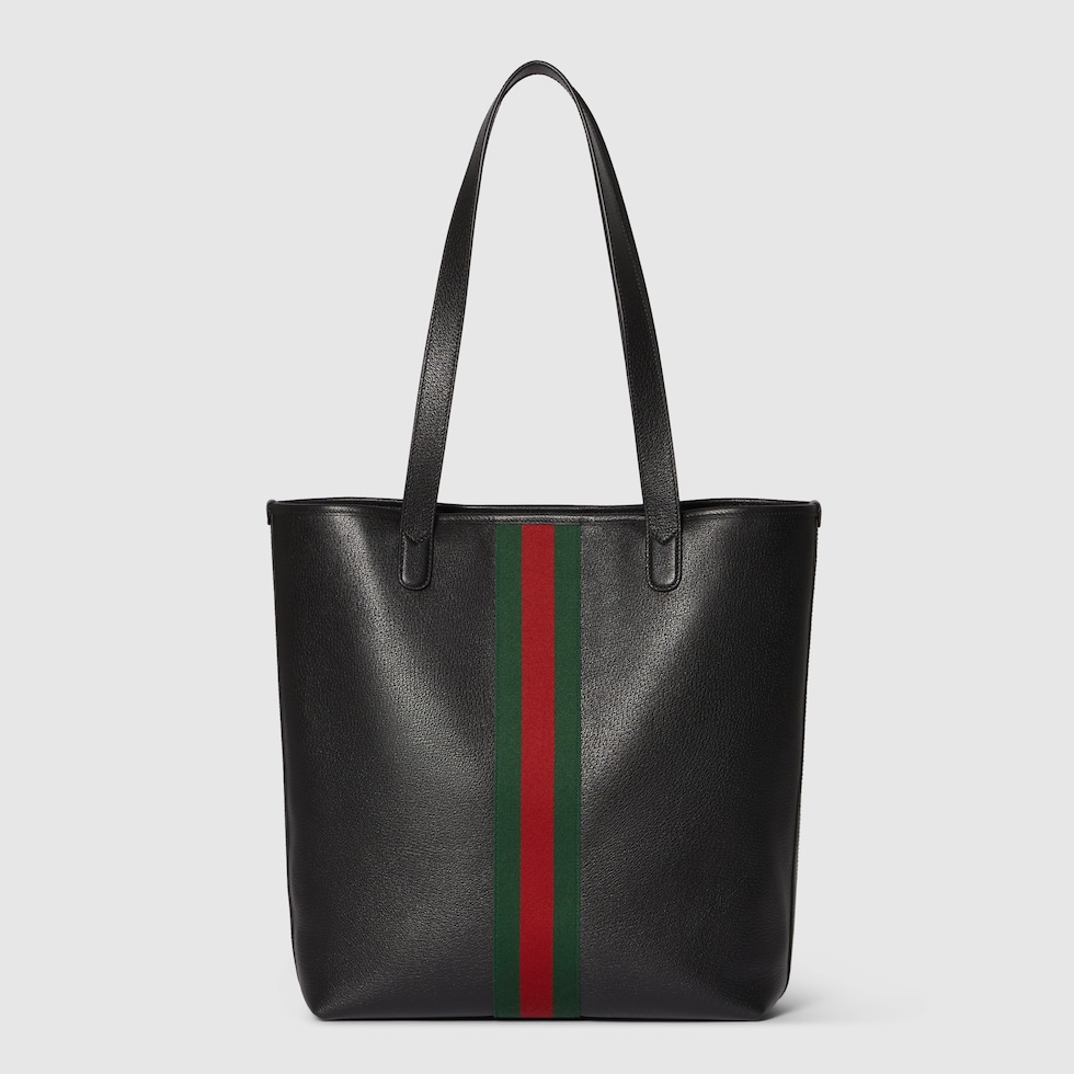 美品 グッチ トートバッグ 131327 オールレザー GUCCI 黒 極美品✨グッチ トートバッグ レザー ブラック 黒