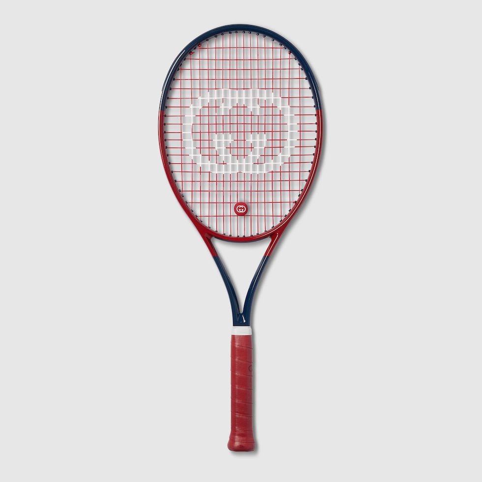 Control Head Racket Red Blue Gucci x HEAD tennis racket in dark blue and red | GUCCI® US
