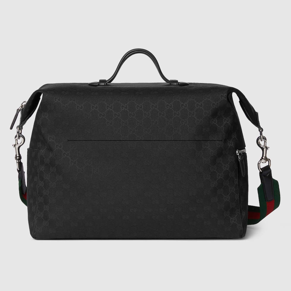 Gucci Duffle Bag 44 Black Canvas 239956