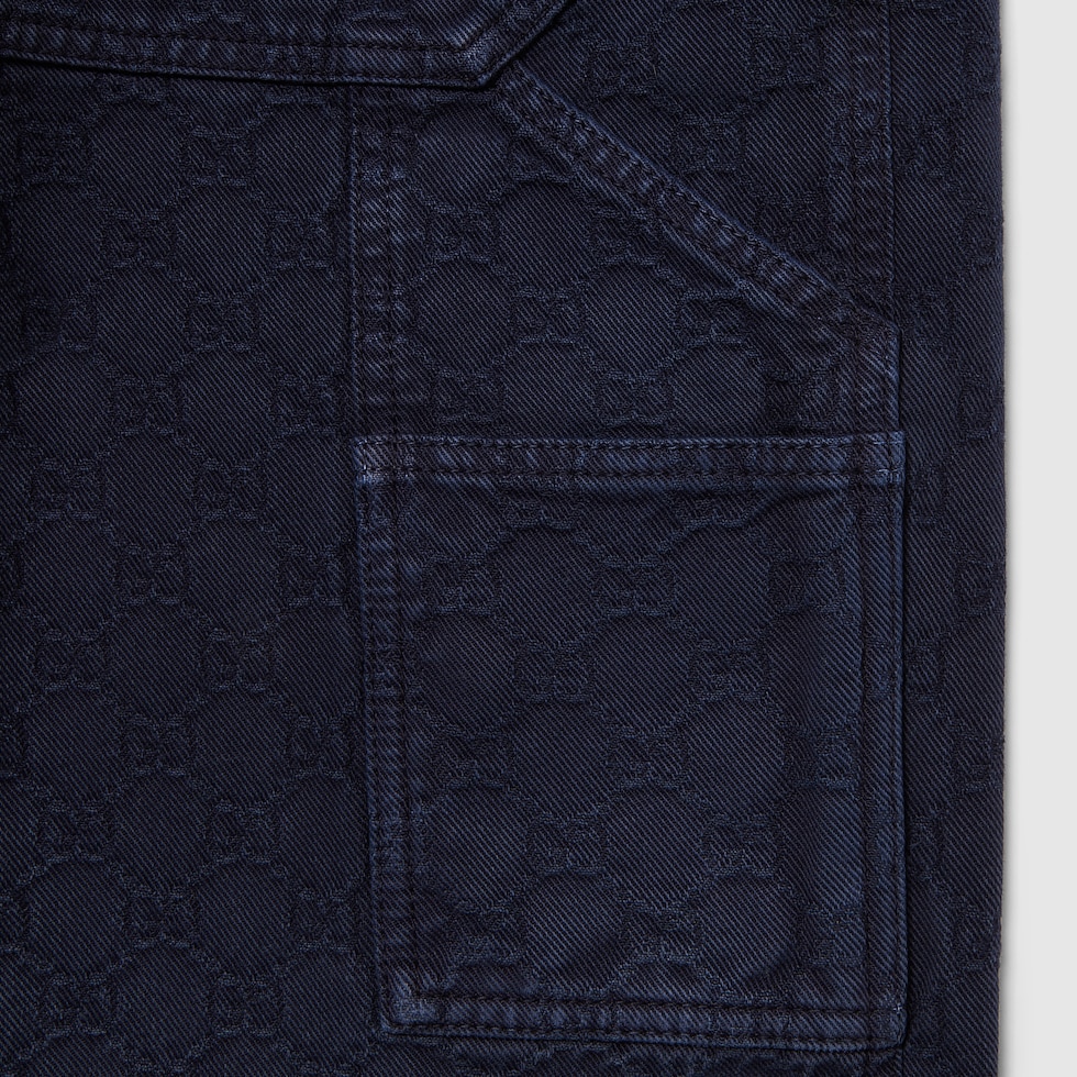 グッチ デニムジャカードヘッドバンド GUCCI Denim-jacquard headband | NET-A-PORTER