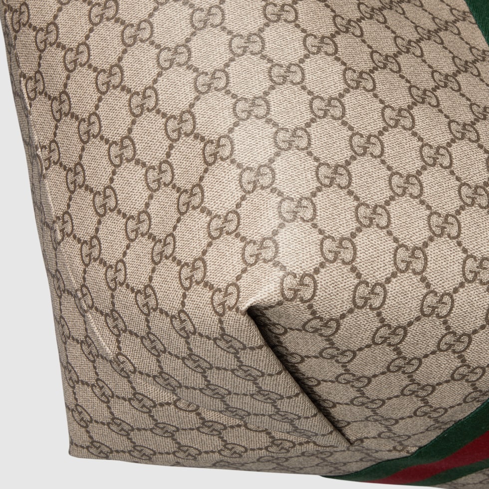 トートバッグ Gucci Gg Supreme Fabric Ophidia Shopping Bag Ophidia small tote bag in beige and brown GG fabric | GUCCI® US