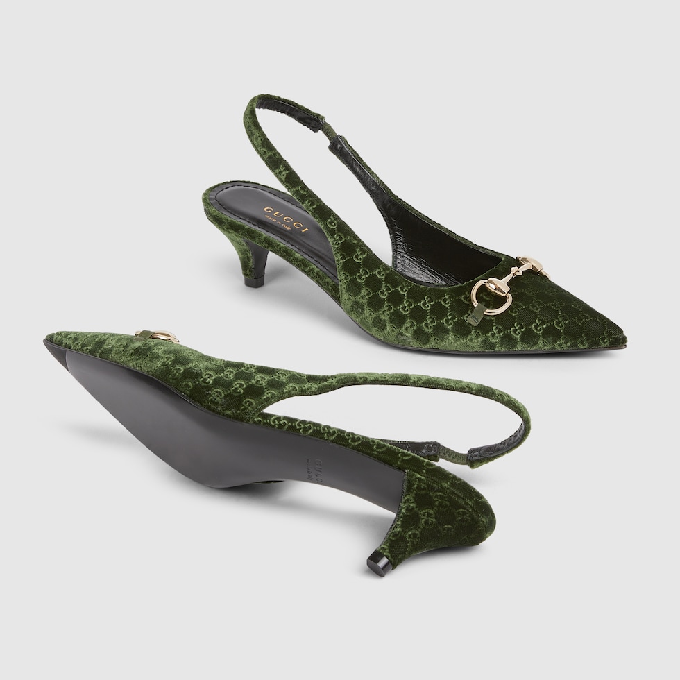 GUCCI ブラック ハイヒール 36.5 GUCCI Vintage GG Monogram Logo Sandals Heels #36-36.5 Black