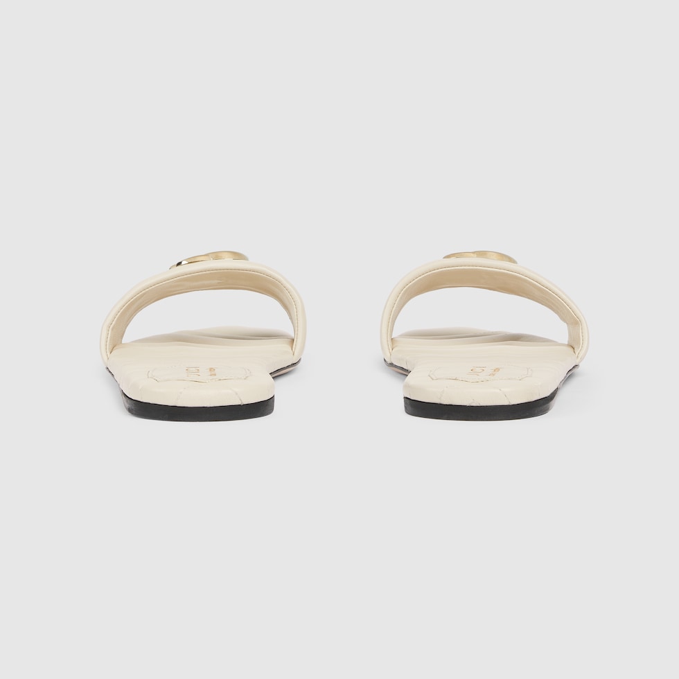 超美品‼️GUCCI ホワイトミュール ダブルGロゴ 超美品‼️GUCCI ホワイトミュール ダブルGロゴ 超美品‼️GUCCI