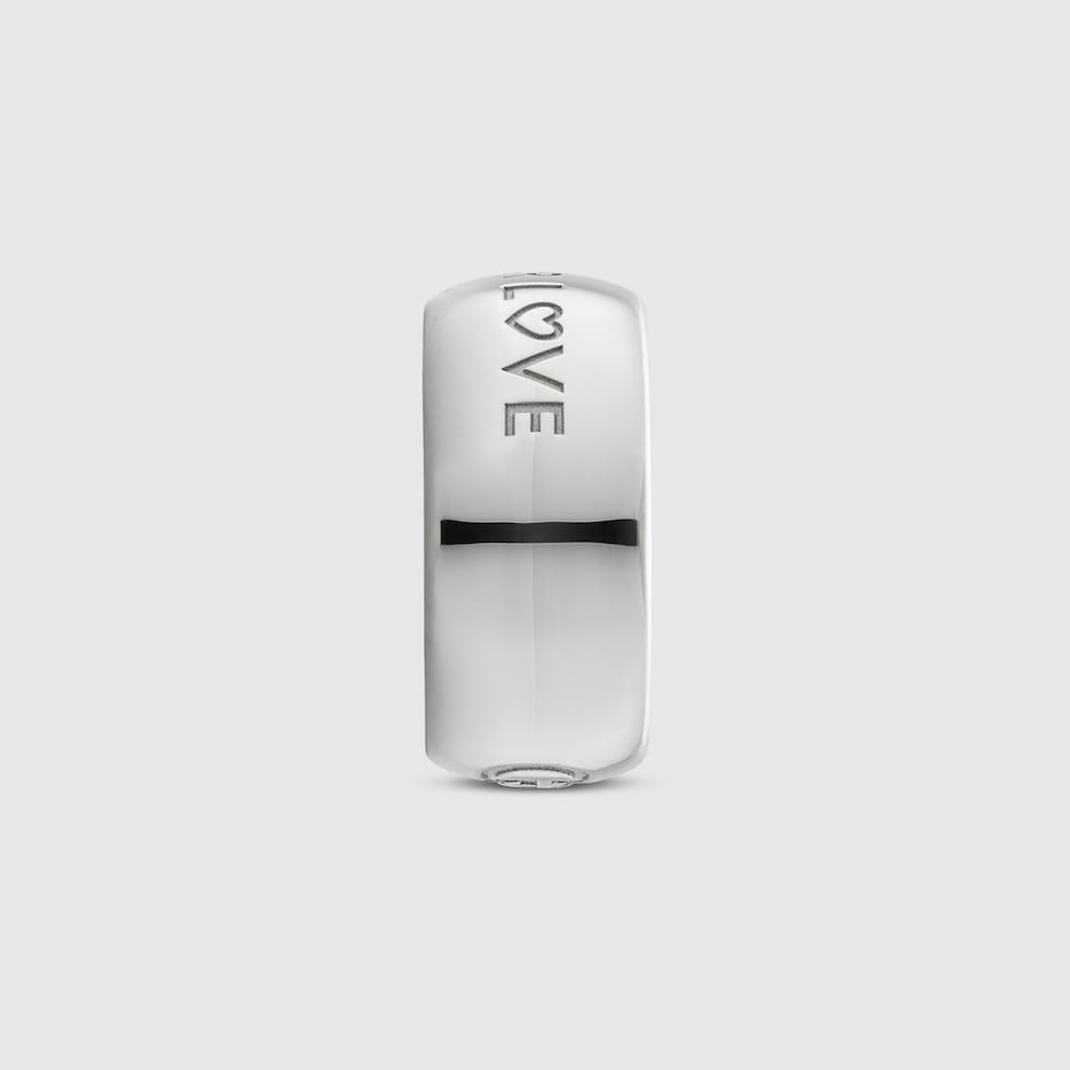 Blind for Love wide ring in 925 sterling silver | GUCCI® US