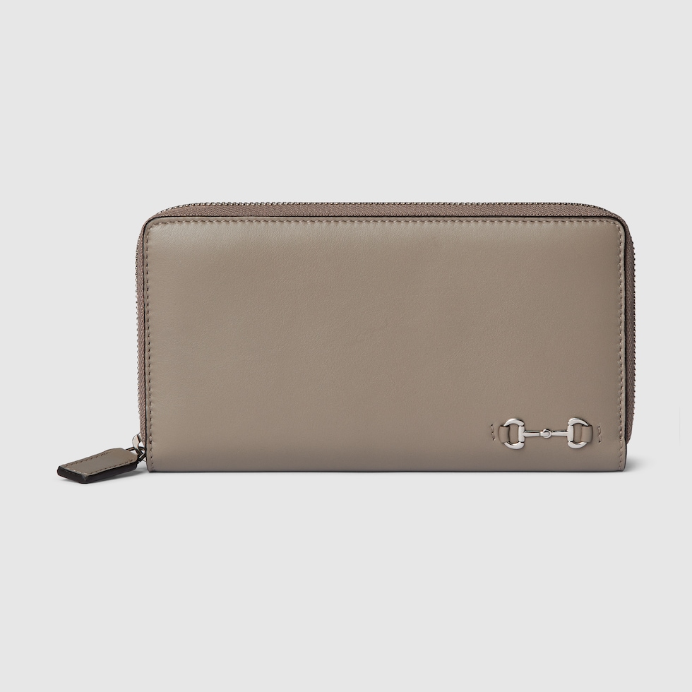 GUCCI　グッチ　ホースビット ジップアラウンドウォレット　保存袋・付属品 ホースビット付き ジップアラウンドウォレット ・ベージュ レザー