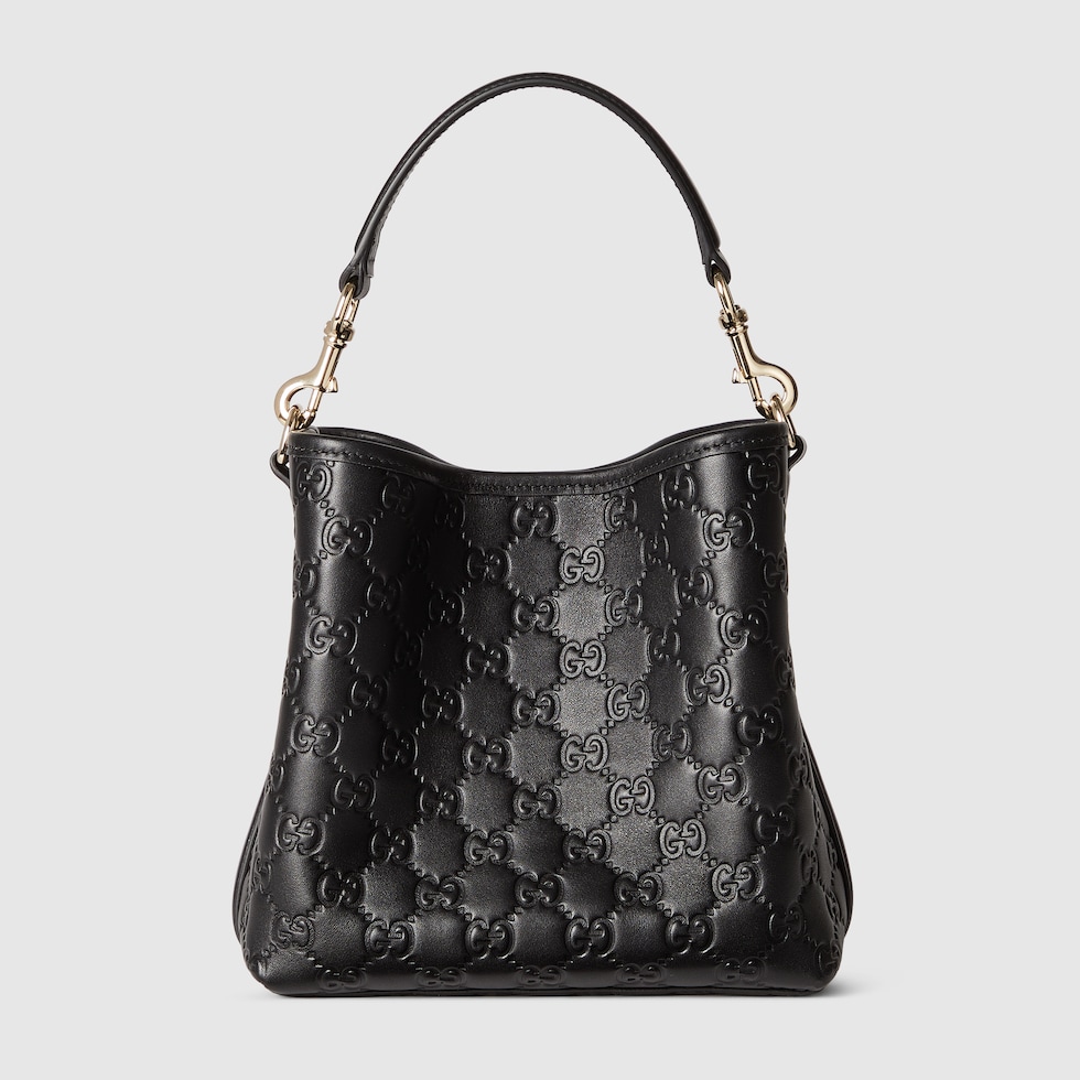 【GUCCI】W.MINI BAG GG ICON◆81635996IWG GG Emblem mini shoulder bag in beige and dark brown fabric