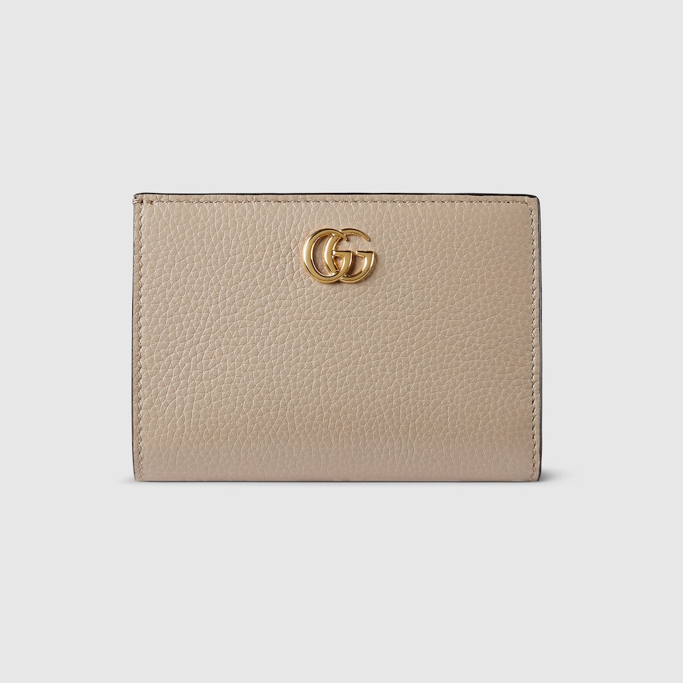 日本限定 ダブルG バイカラー スモールウォレット ・ベージュ