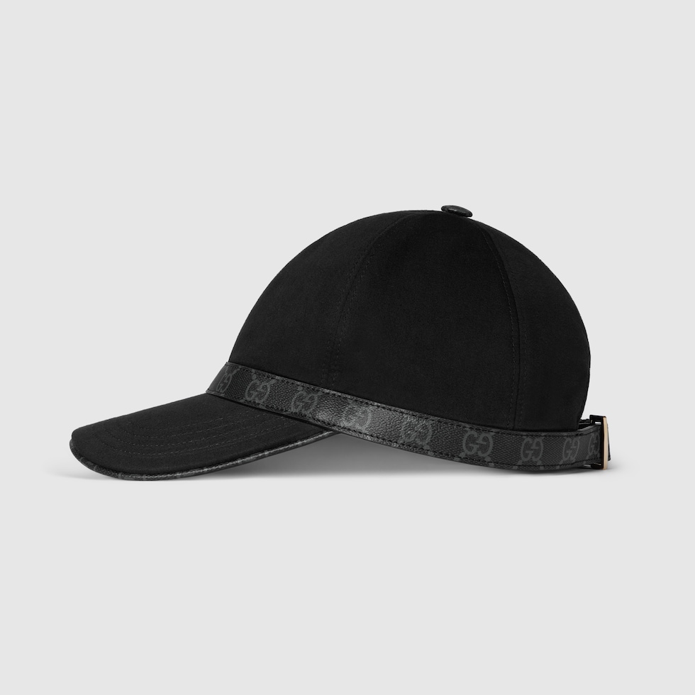 キャップ Gucci Cotton Baseball Hat Cotton baseball hat with Double G in black | GUCCI® NZ