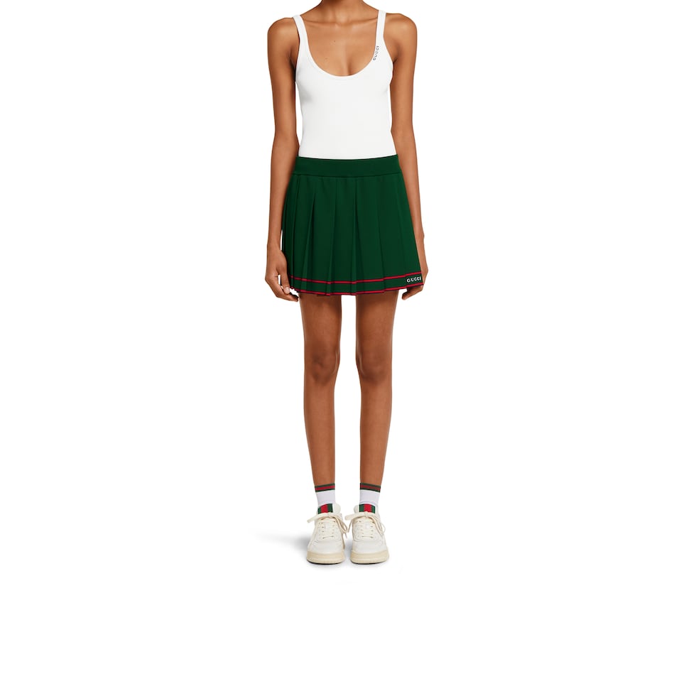 スカート Gucci Multicolor Viscose Blend Skirt Gucci girl's skirt in cotton blend 793077xwa2m Beige-Blue