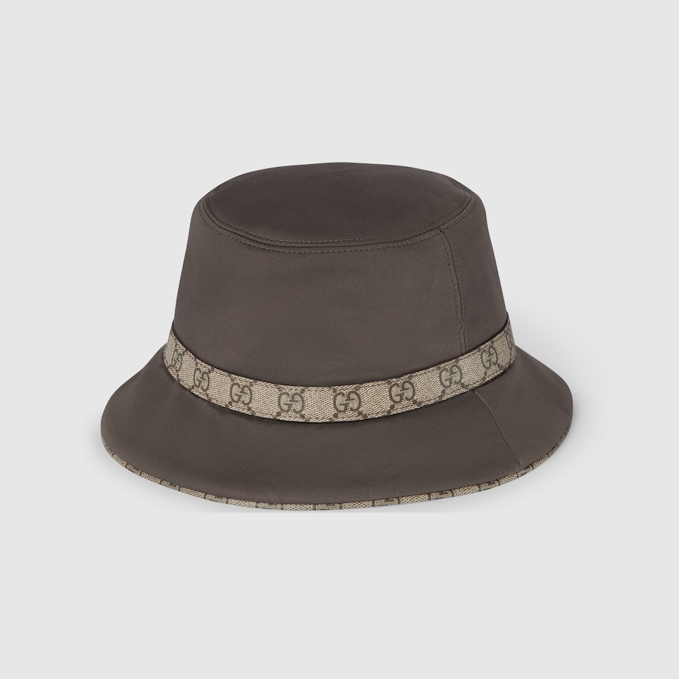 ダブルG付き コットン フェドラハット ・ダークブラウン | GUCCI公式