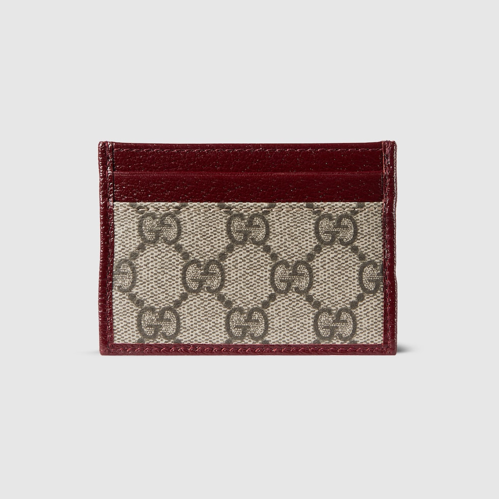【関税&送料込】Gucci Ophidia Cardholder Ophidia long card case in beige and dark brown fabric