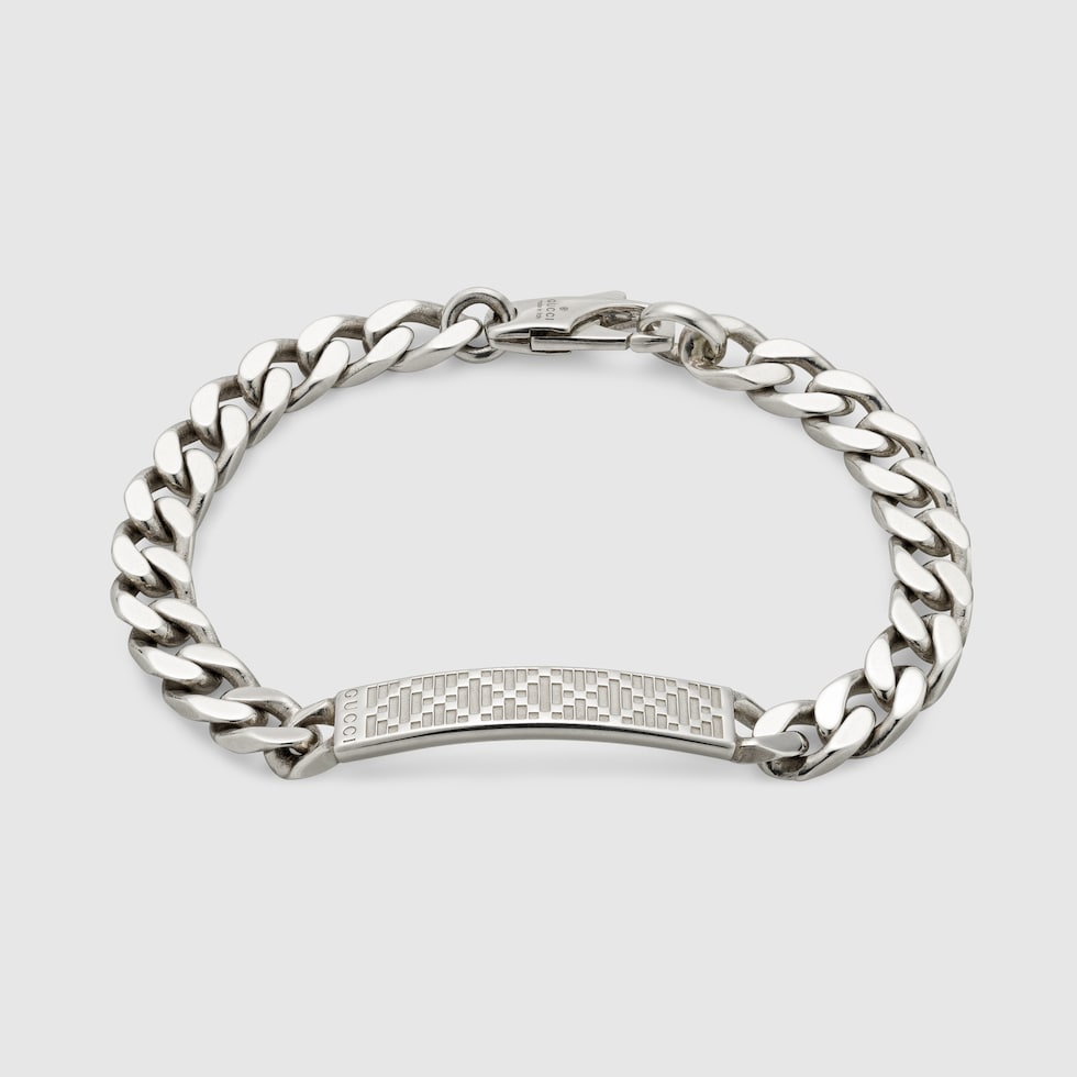 GUCCI グッチ ブレスレット スクエアリンク チェーン Tバー