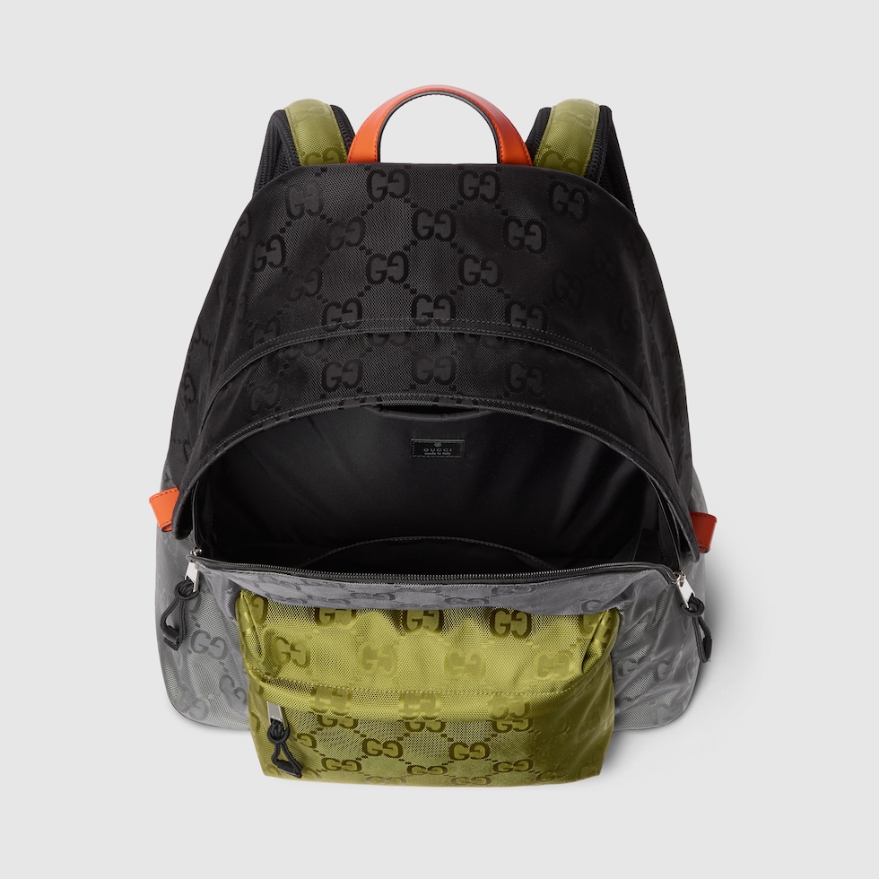 Gucci Match medium GG backpack in multicolor GG nylon | GUCCI® US