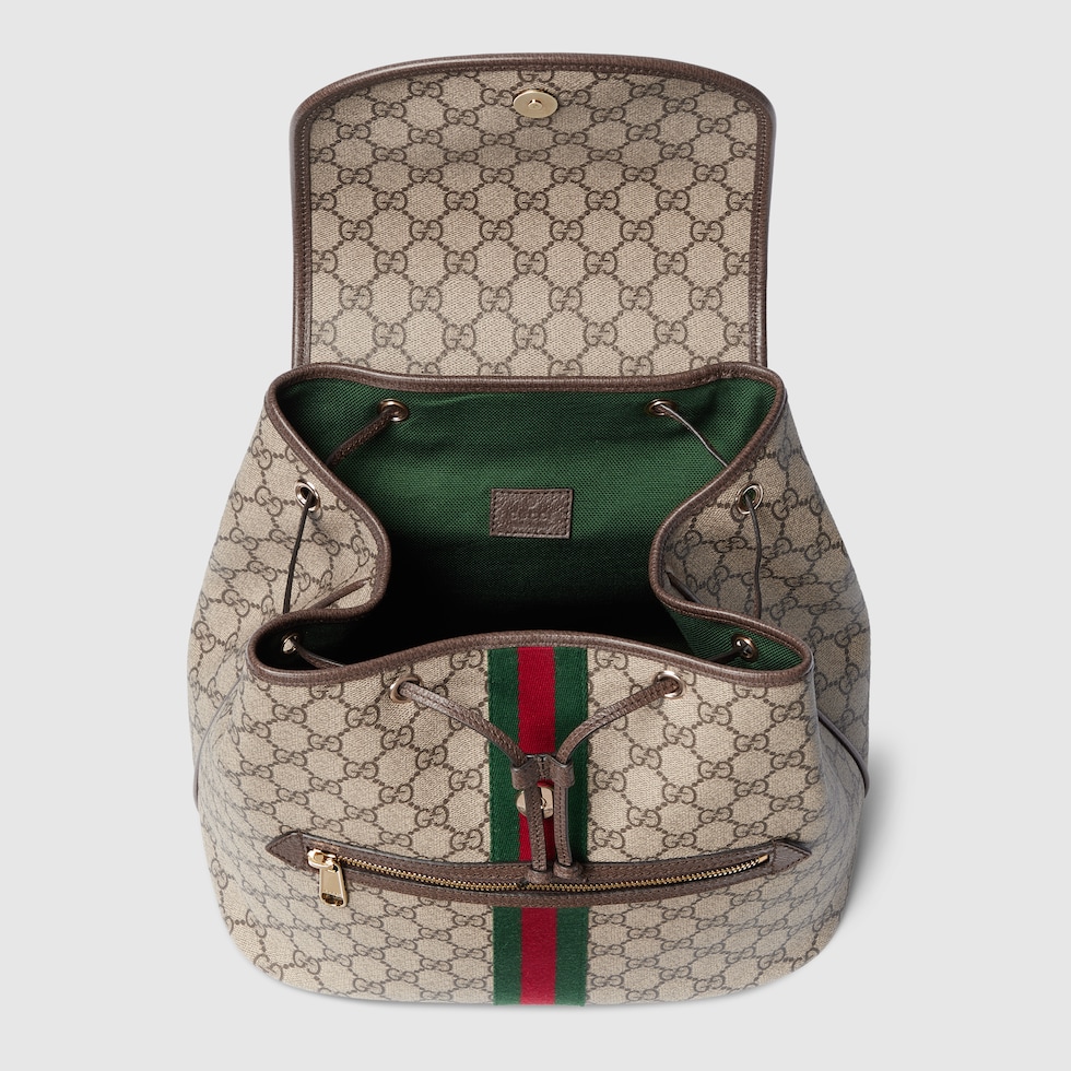 Ophidia medium backpack in beige and brown GG fabric | GUCCI® US Ophidia medium backpack in beige and brown GG fabric | GUCCI® US