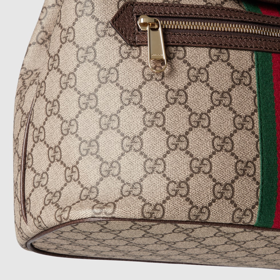 Ophidia medium backpack in beige and brown GG fabric | GUCCI® US
