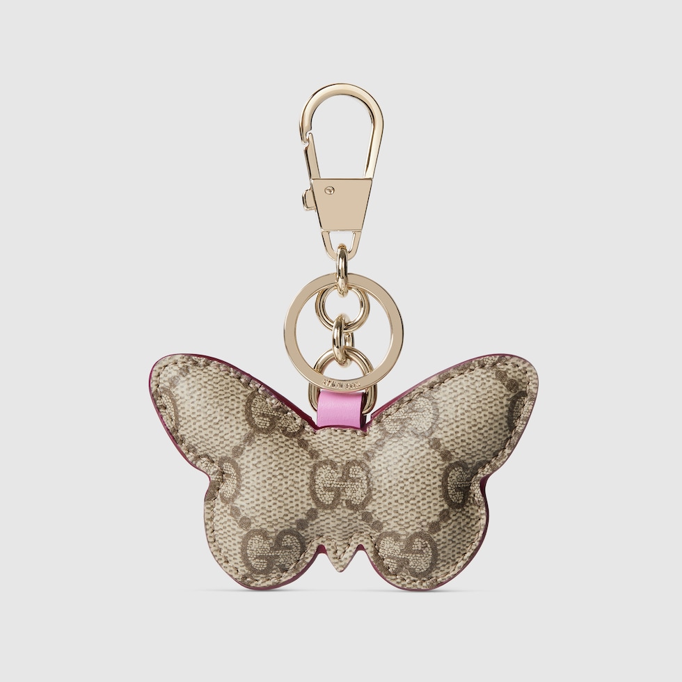 【GUCCI】バタフライ シェイプ キーチェーン Butterfly-shaped keychain in multicolor | GUCCI® NO