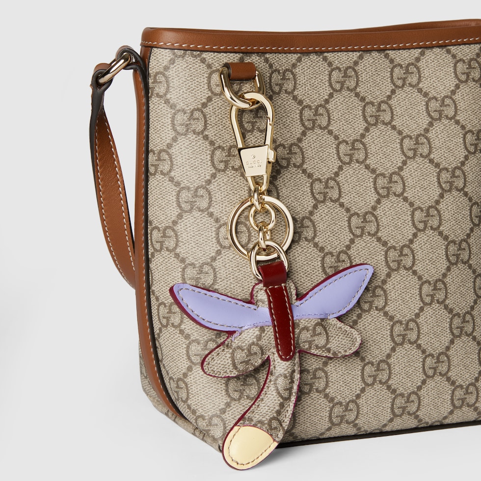 Dragonfly-shaped keychain in multicolor | GUCCI® US