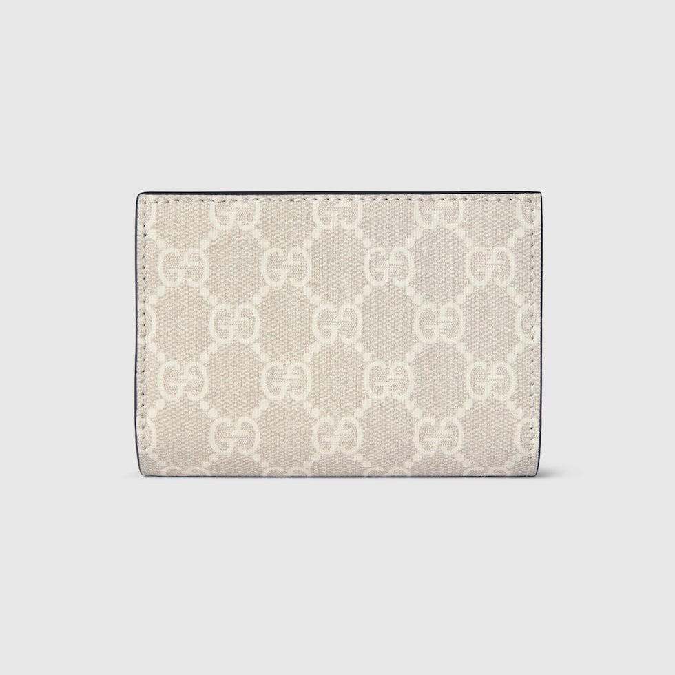 GUCCI 長財布 シマ ヒステリア GG アイボリー ベージュ ホワイト ダブルG バイカラー スモールウォレット ・ベージュ＆ホワイト GG