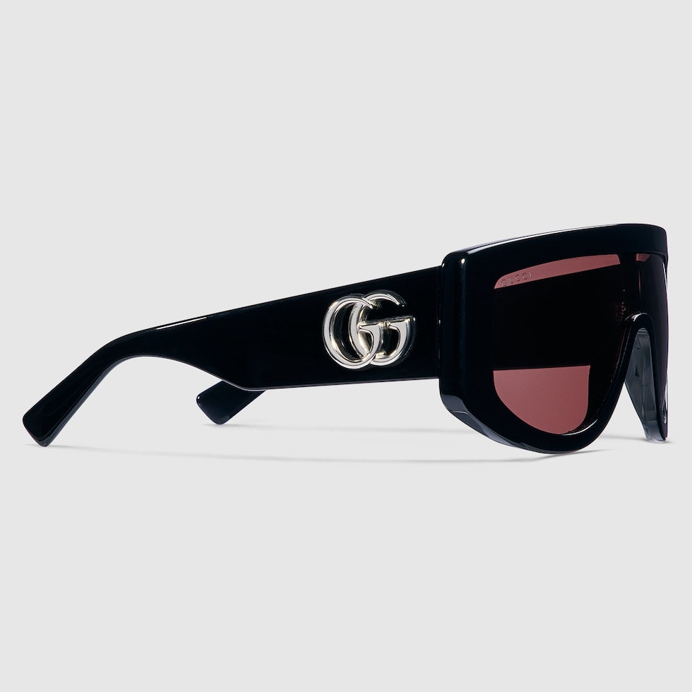 【美品】GUCCI　vintage sunglasses BLACK 保存袋 Gucci GG1247S 001 Sunglasses Women's Black/Grey Wrap Around