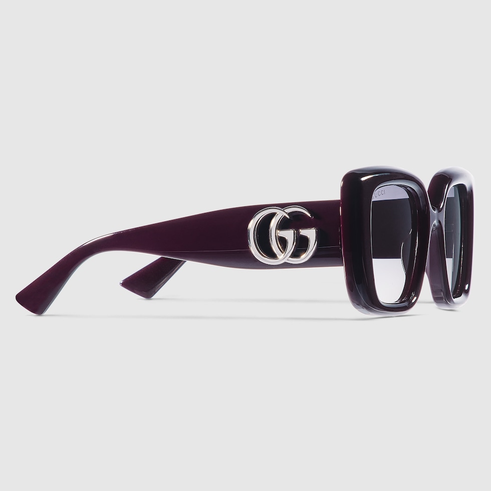 小物 00s archive GUCCI sunglasses purple y2k/ GUCCI 1326 Violet Purple GG Logo 003 Fashion Oversized