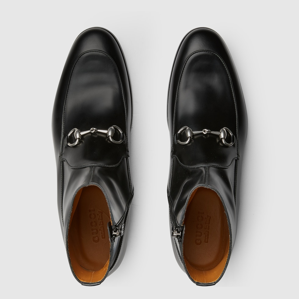 GUCCIメンズショートブーツ 茶色ホースビット付き GUCCIメンズショートブーツ 茶色ホースビット付き - メルカリ