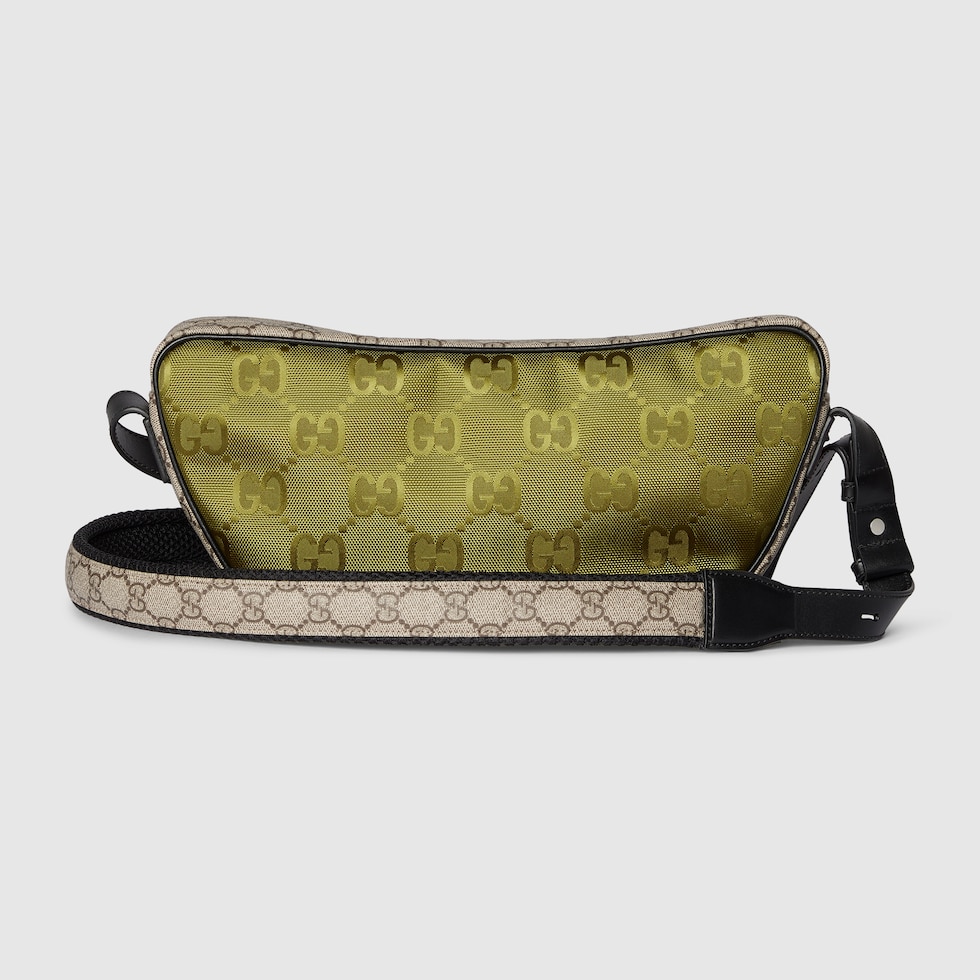 Gucci Match medium GG crossbody bag in dark green GG nylon