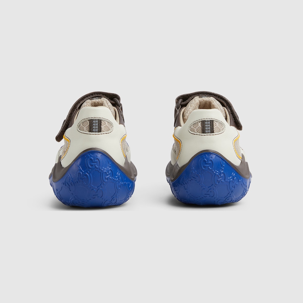 GUCCIチルドレン　スニーカー グッチ キッズ〔チルドレンズ〕ウェブ付き レザー スニーカー | GUCCI® JP