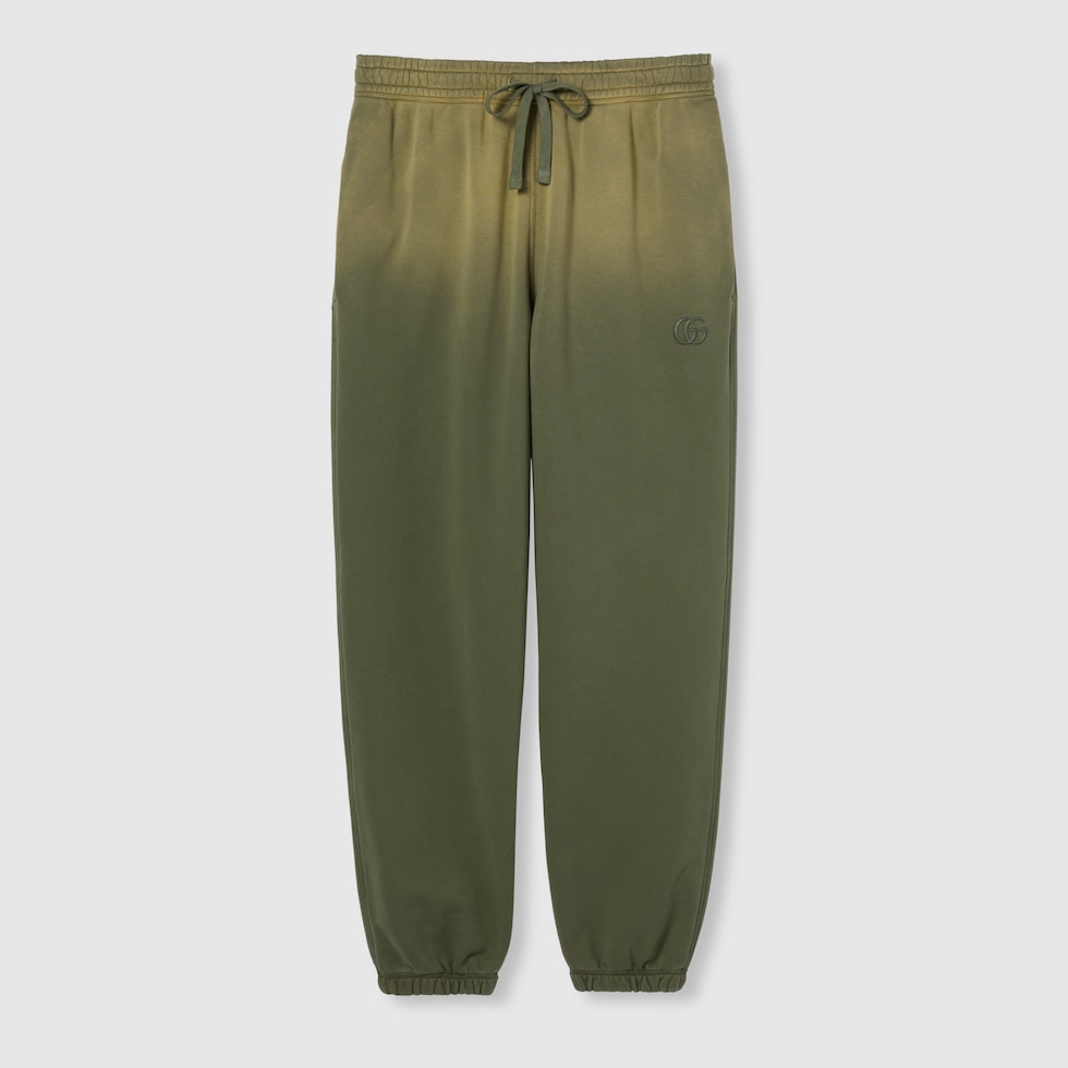 【送料&関税込】Gucci Cotton Jersey Trackpant GG jersey cotton jogging pant in dark blue and grey | GUCCI® US