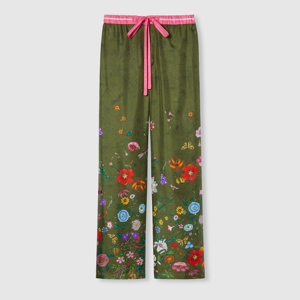 パンツ GUCCI OLIVE GREEN GG FABRIC PANT 835579_Z7AVH_3768_001_100_0000
