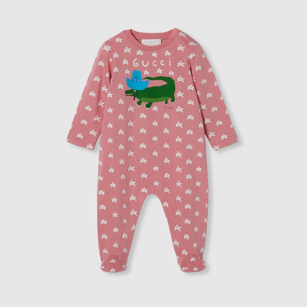 GUCCI ワンピース　4Y Baby printed one-piece in light pink | GUCCI® US