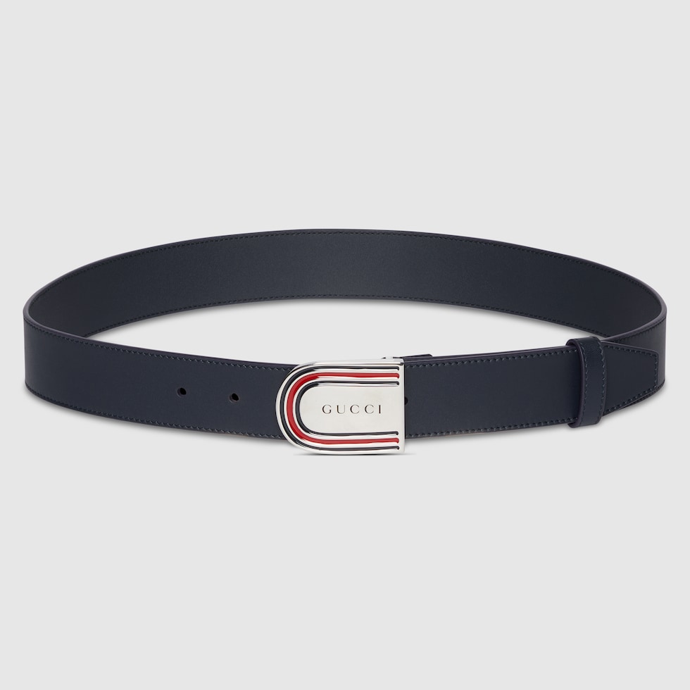 小物 gucci belt Children's elastic Web belt in blue and red Web | GUCCI® US