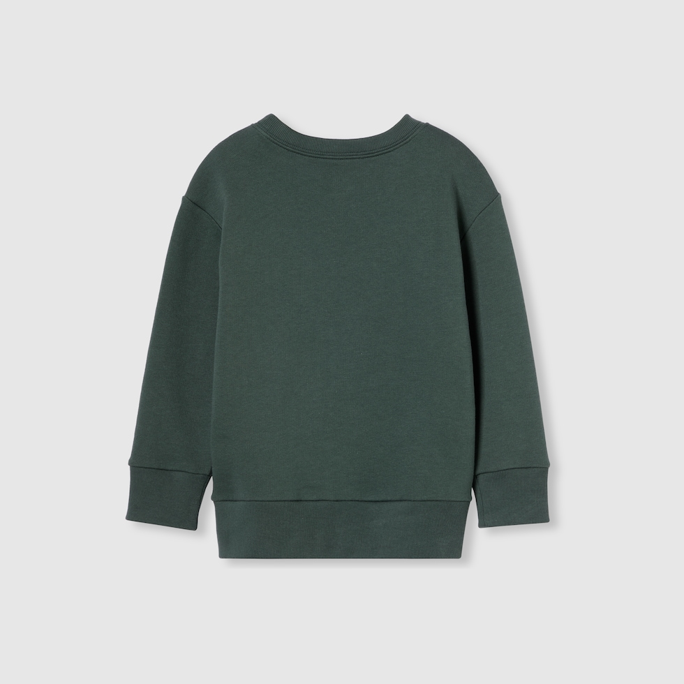 チルドレンズ〕コットン スウェットシャツ ・グリーン | GUCCI公式