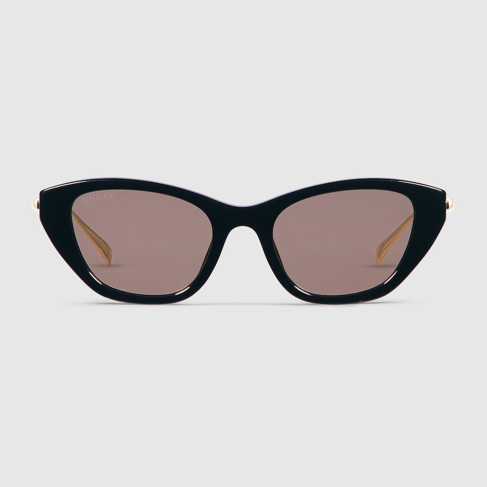 GUCCI EYEWEAR キャットアイ アセテート サングラス 装飾付き キャットアイ アセテート サングラス 装飾付き GUCCI EYEWEAR da