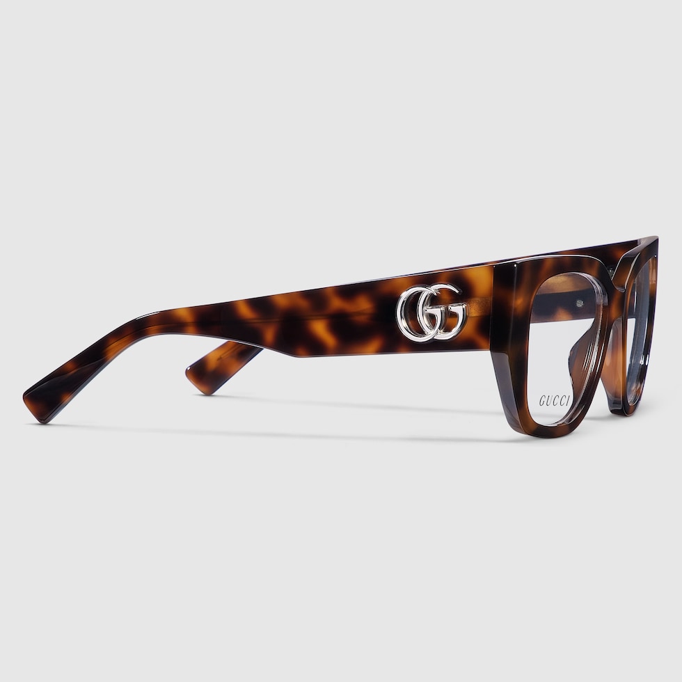 Butterfly optical frame in medium brown tortoiseshell | GUCCI® US