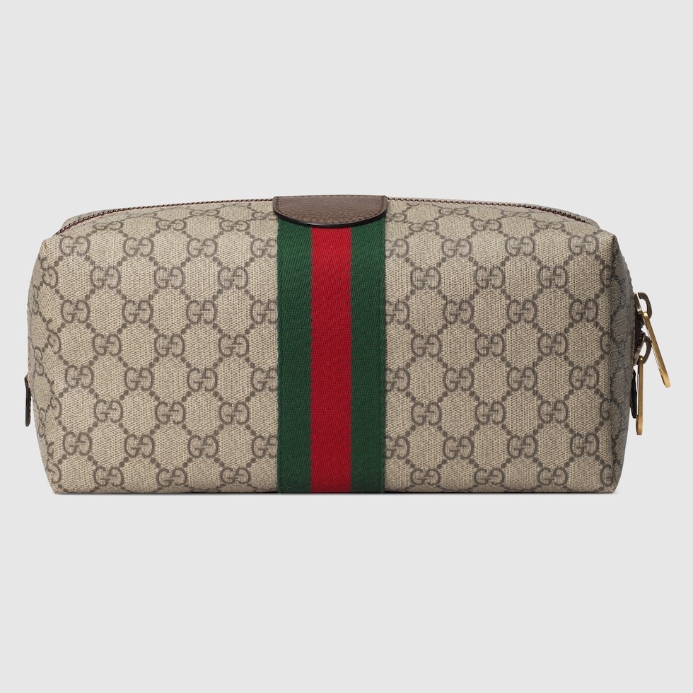 Gucci Savoy〕ミディアム コスメティックケース ・ソフト GGスプリーム