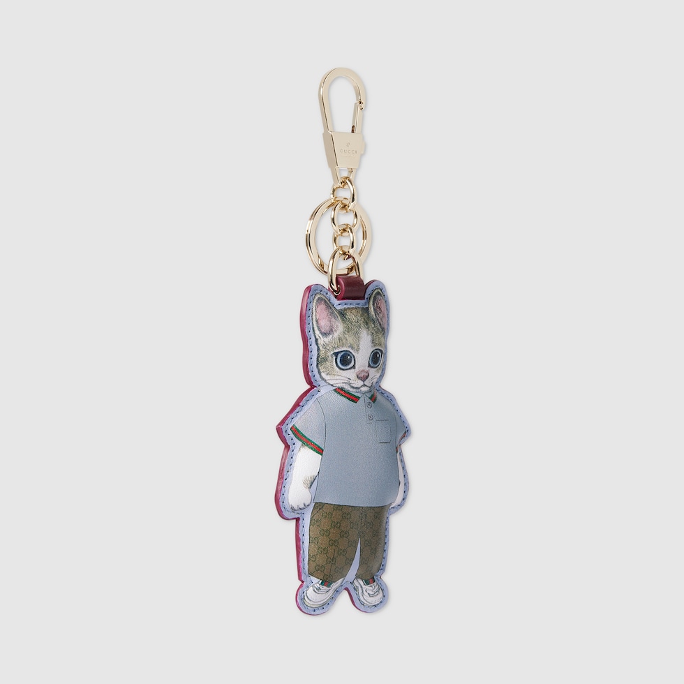 訳あってお買い得！30～80％OFF 日本限定 ヒグチユウコ ベージュ （BORIS）キーチェーン 猫 小物