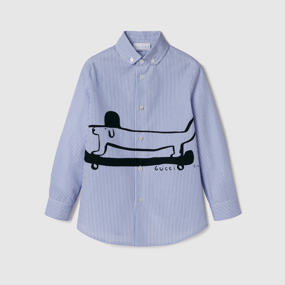 GUCCI プリント コットンジャージー Tシャツブラック | GUCCI公式