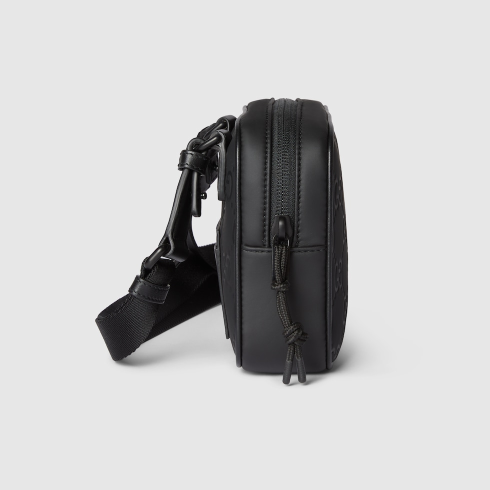 Gucci Edge mini bag in black GG matte fabric | GUCCI® US