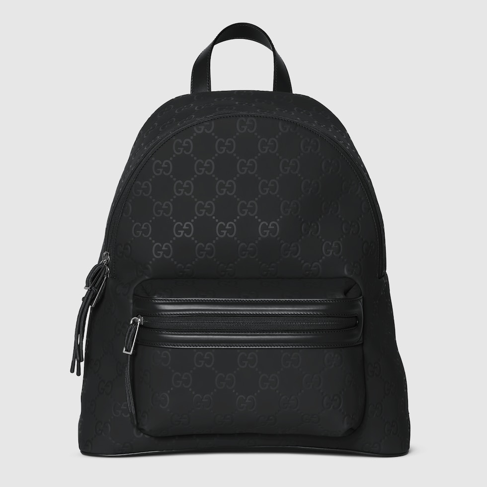 GUCCI リュックサック GG jumbo medium backpack in black GG leather | GUCCI® US