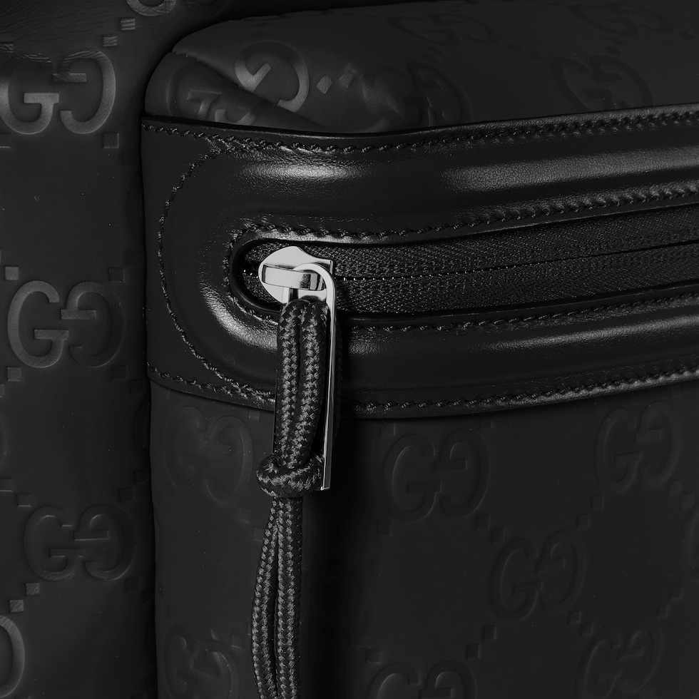 グッチ エッジ〕ミディアム バックパック ・ブラック GG マット グッチ エッジ〕ミディアム バックパック ・ブラック GG マット