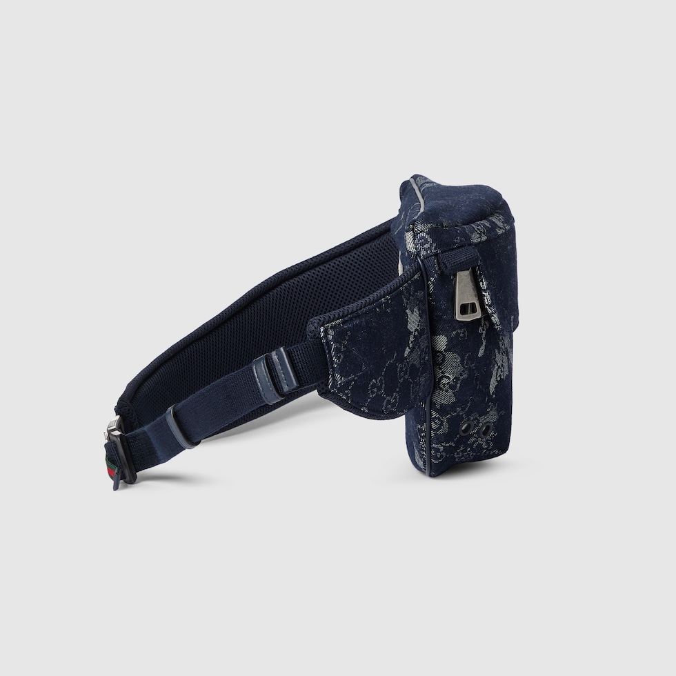 GGデニム ラージ ベルトバッグ ・ダークブルー GGデニム | GUCCI公式 GGデニム ラージ ベルトバッグ ・ダークブルー GGデニム | GUCCI公式