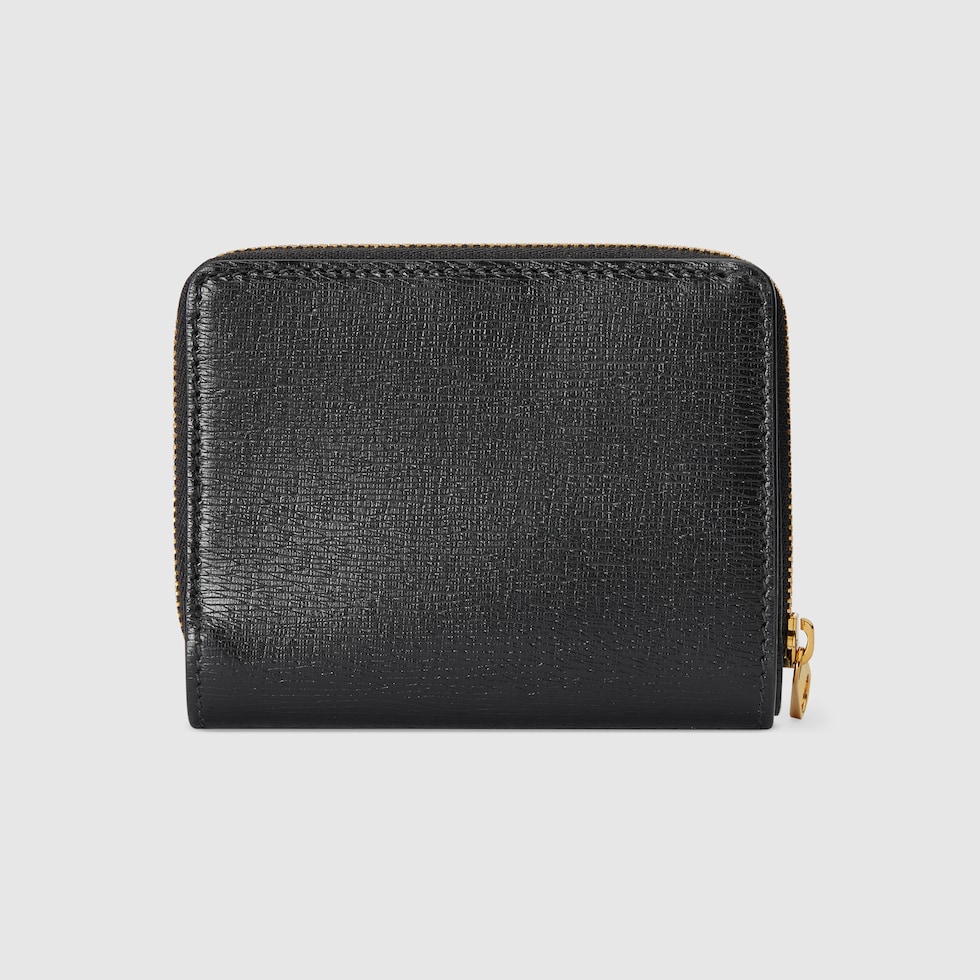 グッチ スクリプト ミニ ウォレットブラック レザー | GUCCI公式