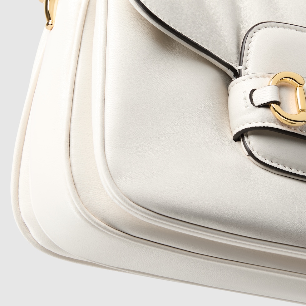 グッチ ホースビット 1955〕ミニ ショルダーバッグ ・ホワイト